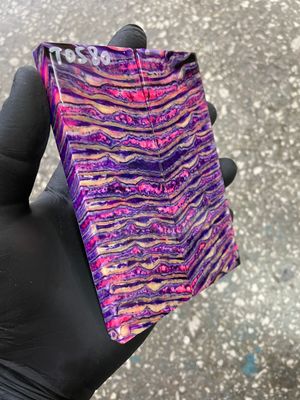 woolly mammoth tooth stabilized scales for knifemaking handle