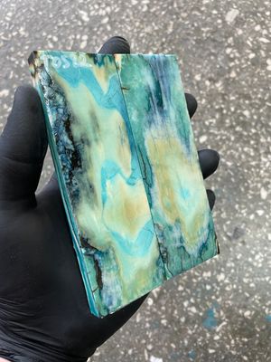woolly mammoth tooth stabilized scales for knifemaking handle