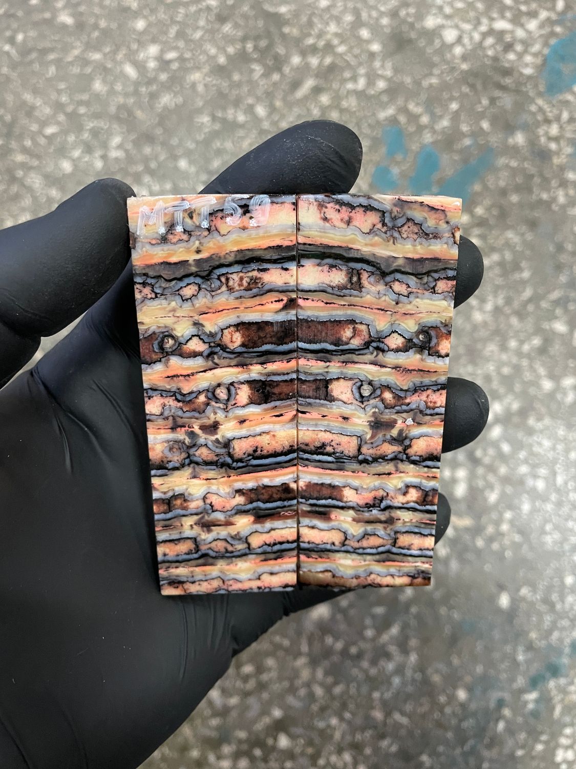 ​Mammoth tooth knife scales for pocket knifehandl 3.54-1.18-0.27 inch MTT59