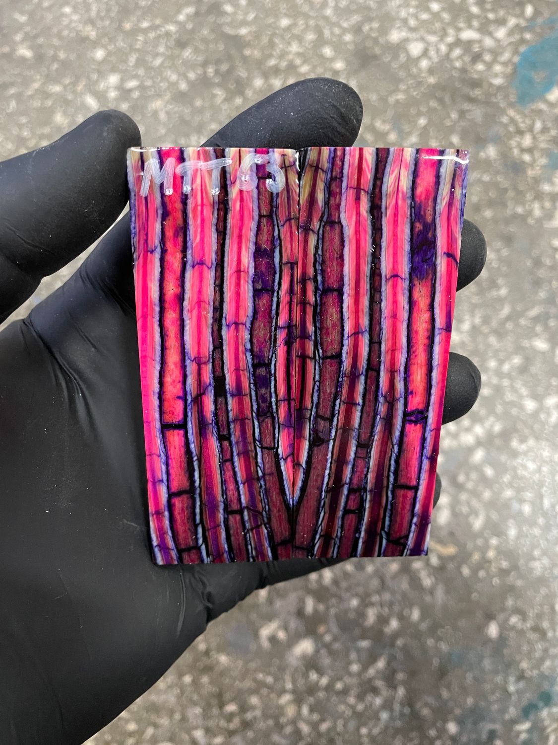 Stabilized mammoth tooth knife scales pair inch for pocket knife handle MTT63