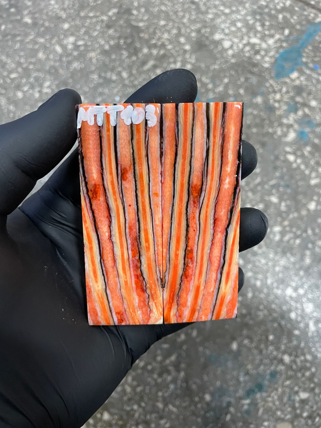 ​Mammoth tooth knife scales for pocket knifehandl 3.54-1.18-0.27 inch MTT103