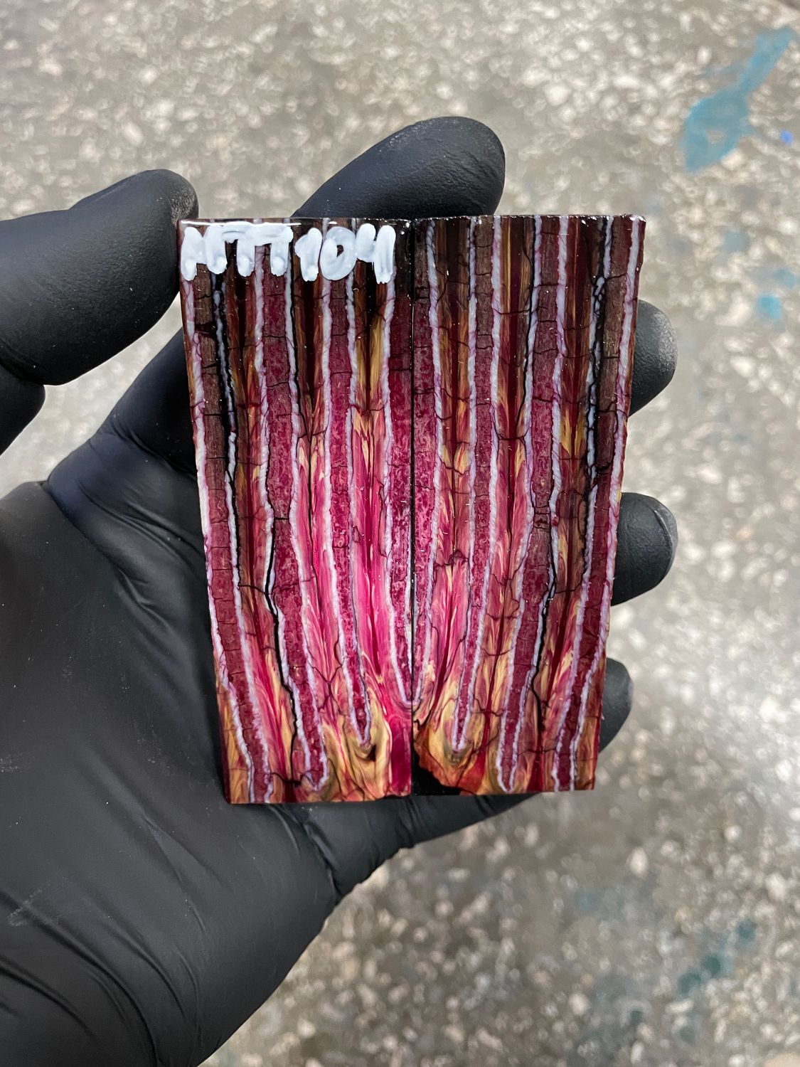 ​Mammoth tooth knife scales for pocket knifehandl 3.54-1.18-0.27 inch MTT104