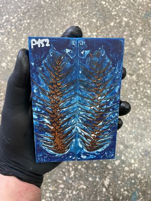 Pinecone in resin scales for knifehandle 5.19-1.73-0.43inch P152