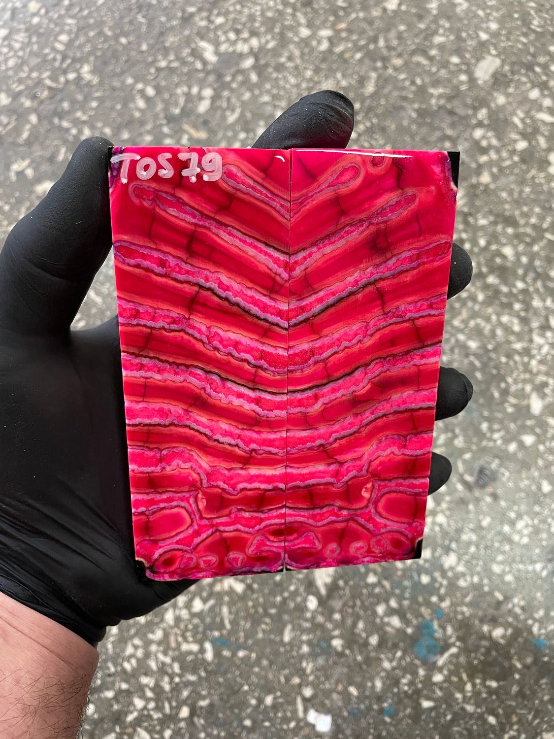 mammoth tooth stabilized knife handle scales pair TOS79