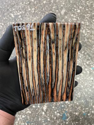 Mammoth tooth scales pair stabilized for knifehandl 5.19-1.85-0.43 inch TOS91