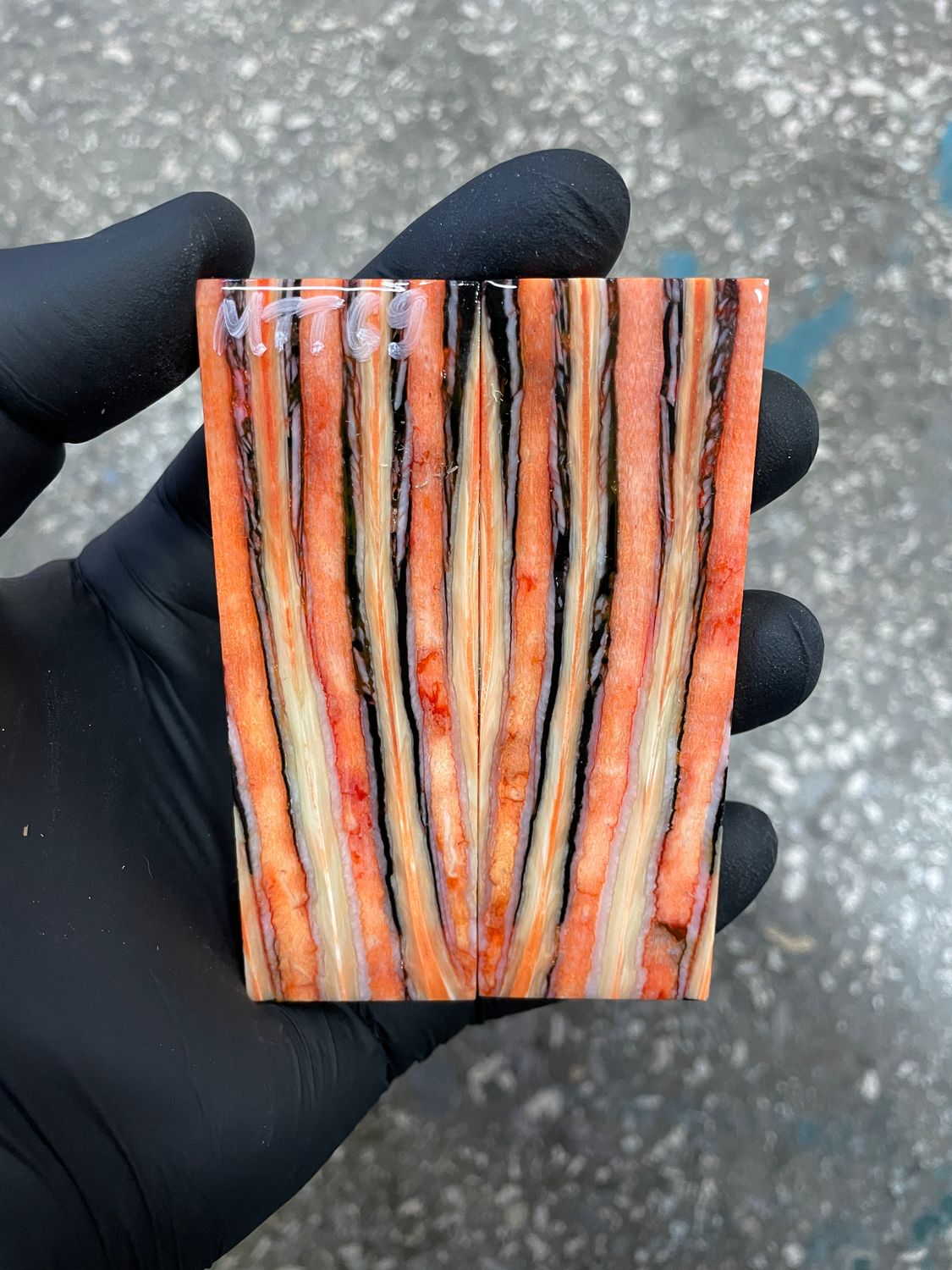 ​Mammoth tooth knife scales for pocket knifehandl 3.54-1.18-0.27 inch MTT69