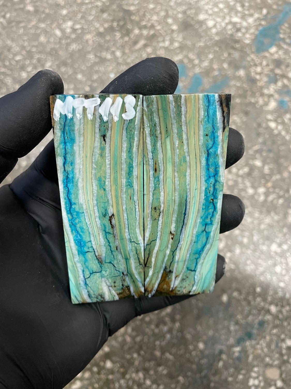 ​Mammoth tooth knife scales for pocket knifehandl 3.54-1.18-0.27 inch MTT113