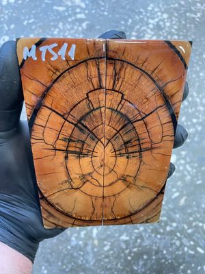 Mammoth tusk scales for knifehandle  5.35-1.81-0.35 inch MTS11