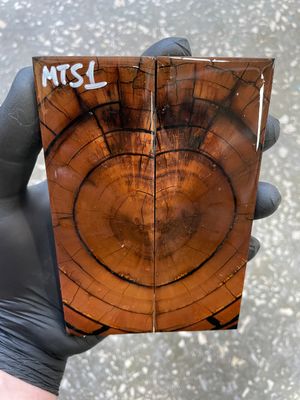 Mammoth tusk scales for knifehandle  5.31-1.81-0.35 inch MTS1