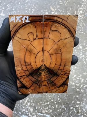 Mammoth tusk scales for knifehandle  5.31-1.81-0.39 inch MTS12