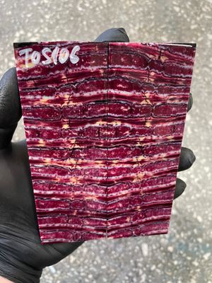 Mammoth tooth scales pair stabilized for knifehandl 5.27-1.88-0.43 inch TOS106