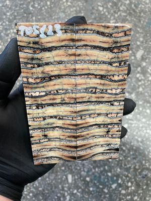 Mammoth tooth scales pair stabilized for knifehandl 5.23-1.77-0.39 inch TOS123