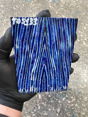 Mammoth tooth scales pair stabilized for knifehandl 5.23-1.81-0.39 inch TOS133