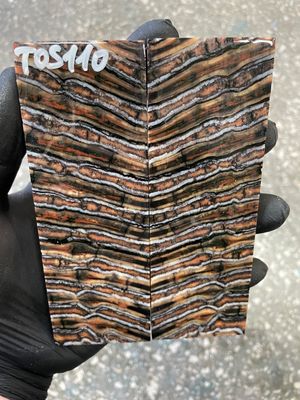 Mammoth tooth scales pair stabilized for knifehandl 5.31-1.85-0.43 inch TOS110