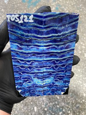 Mammoth tooth scales pair stabilized for knifehandl 5.23-1.77-0.39 inch TOS121