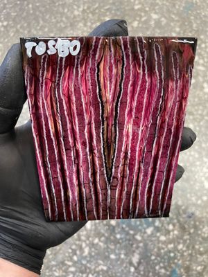 Mammoth tooth scales pair stabilized for knifehandl 4.92-1.87-0.39 inch TOS130