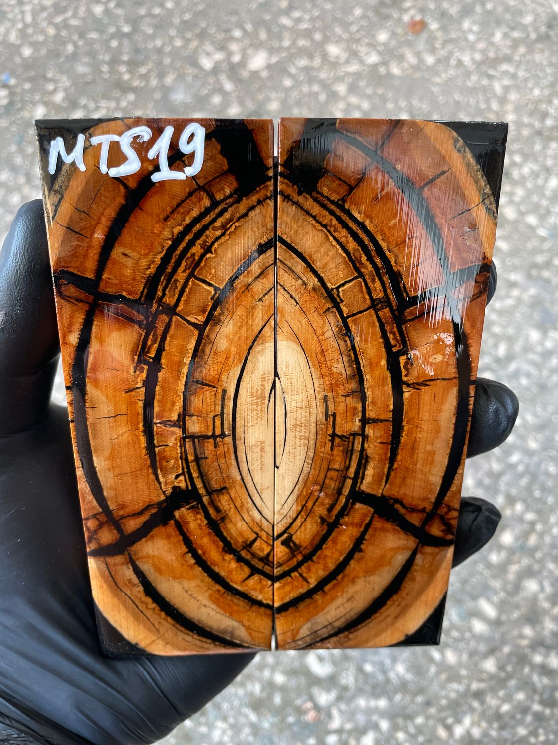 Mammoth tusk knife scales 5.15-1.77-0.39 inch MTS19