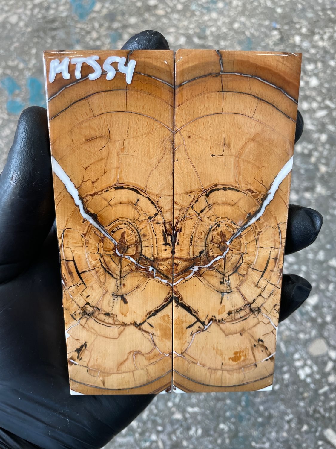 Mammoth tusk knife scales 5.11-1.65-0.47 inch MTS54