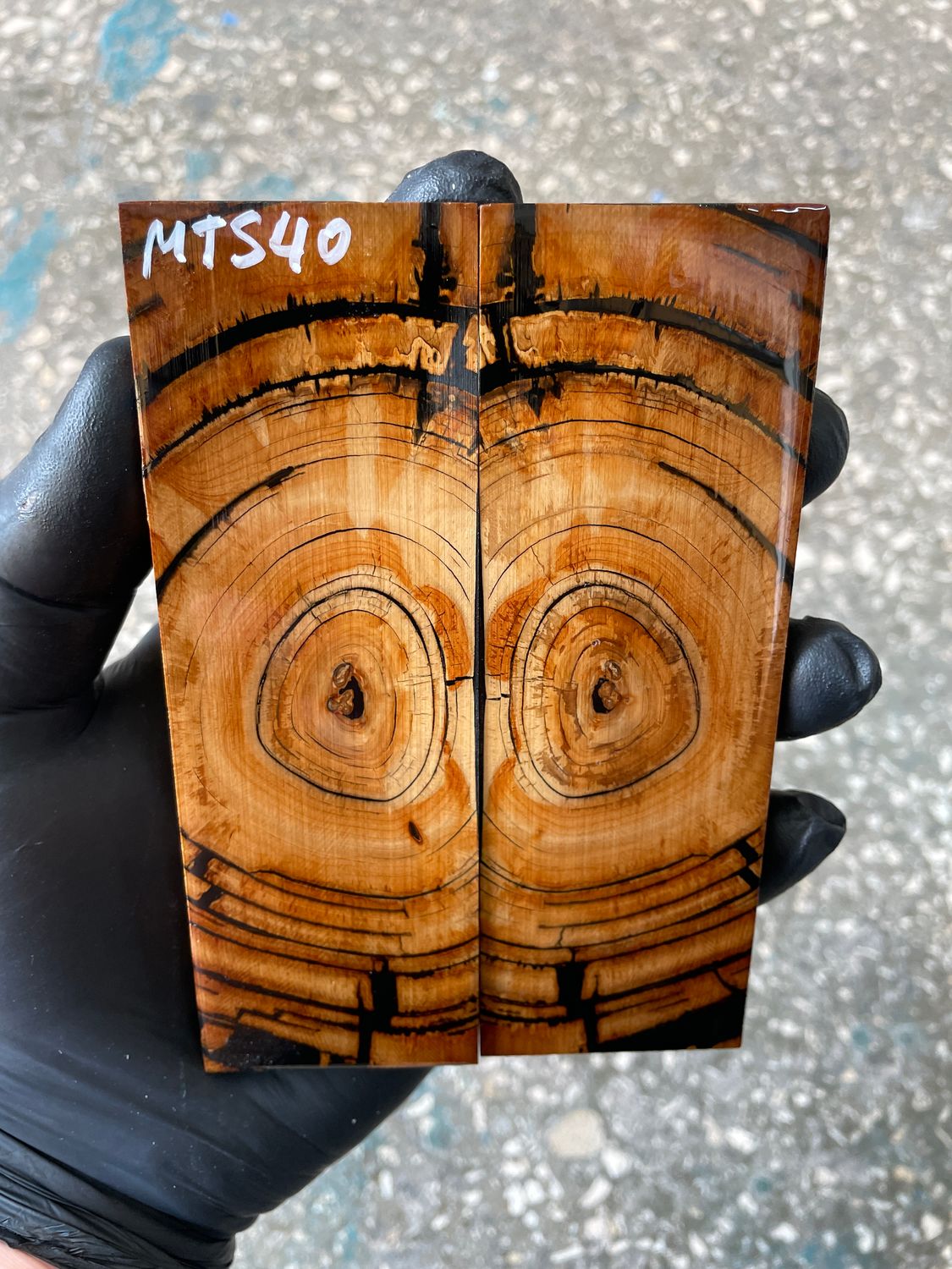 Mammoth tusk knife scales 5.15-1.73-0.39 inch MTS40