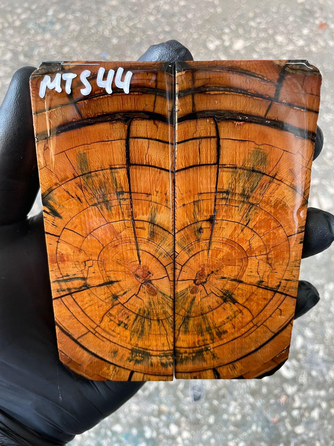 Mammoth tusk knife scales 4.76-1.81-0.39 inch MTS44