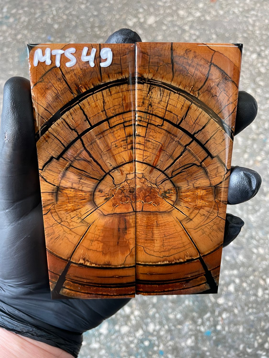 Mammoth tusk knife scales 5.11-1.81-0.39 inch MTS49