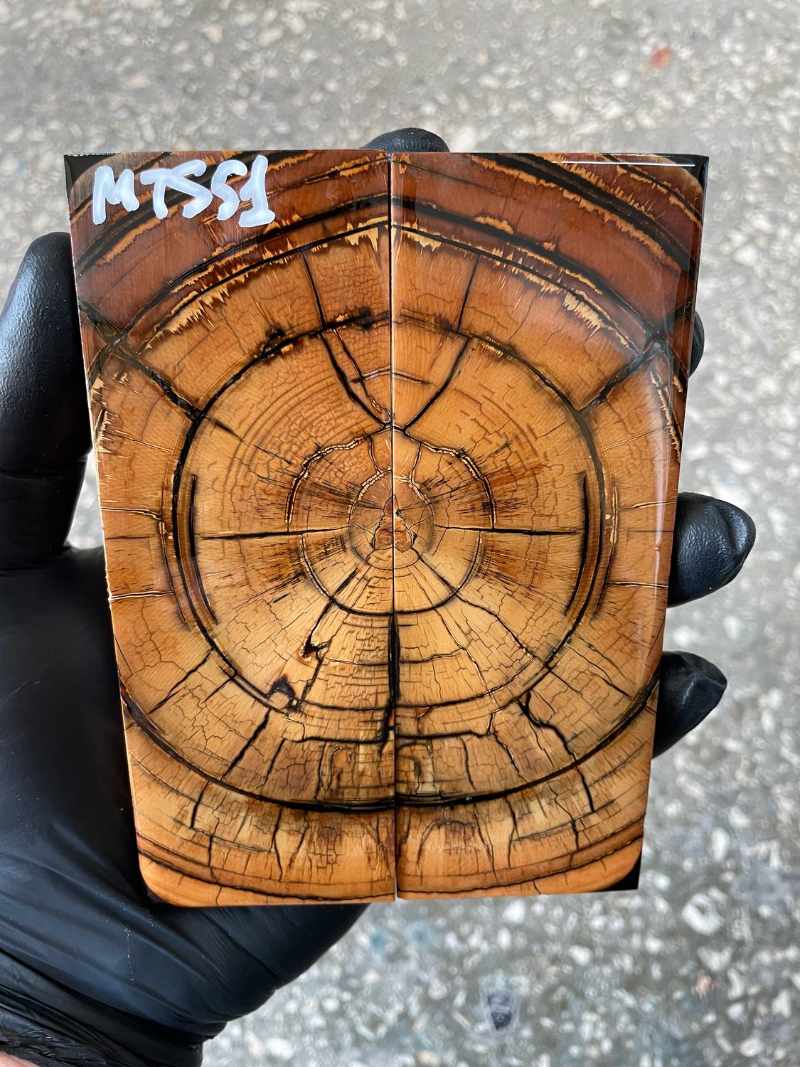 Mammoth tusk knife scales 5.03-1.81-0.39 inch MTS51