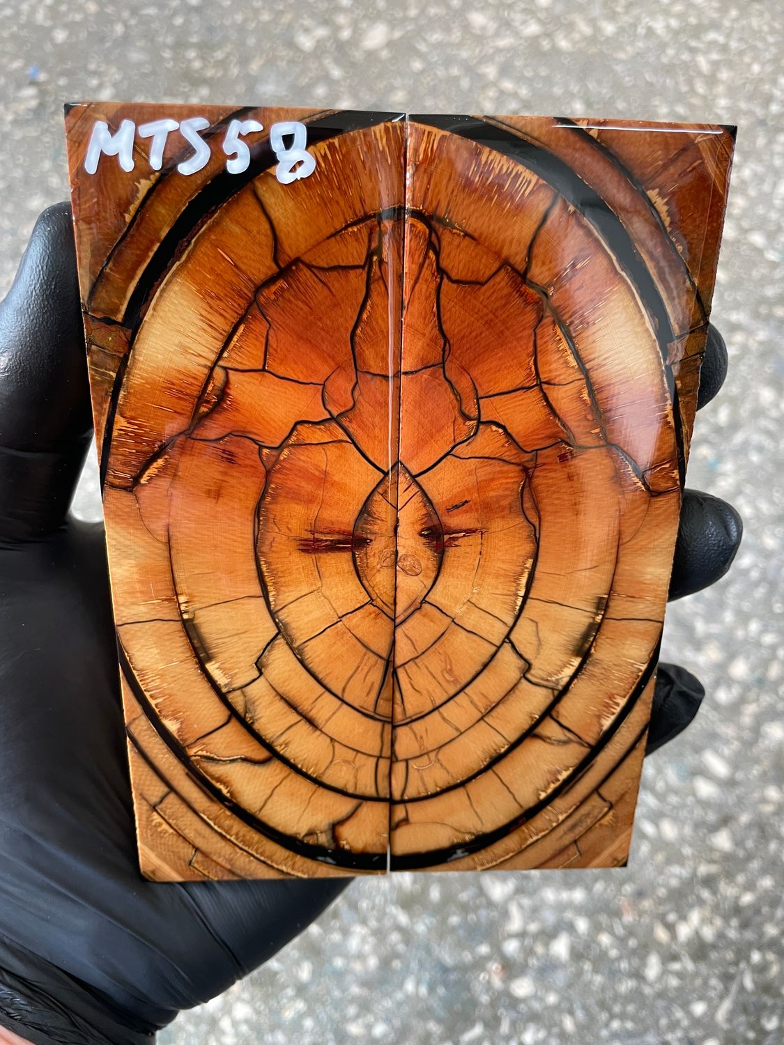 Mammoth tusk knife scales 5.19-1.81-0.39 inch MTS58