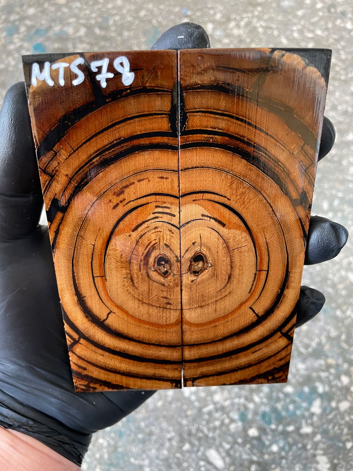 Mammoth tusk knife scales 5.19-1.85-0.39 inch MTS78