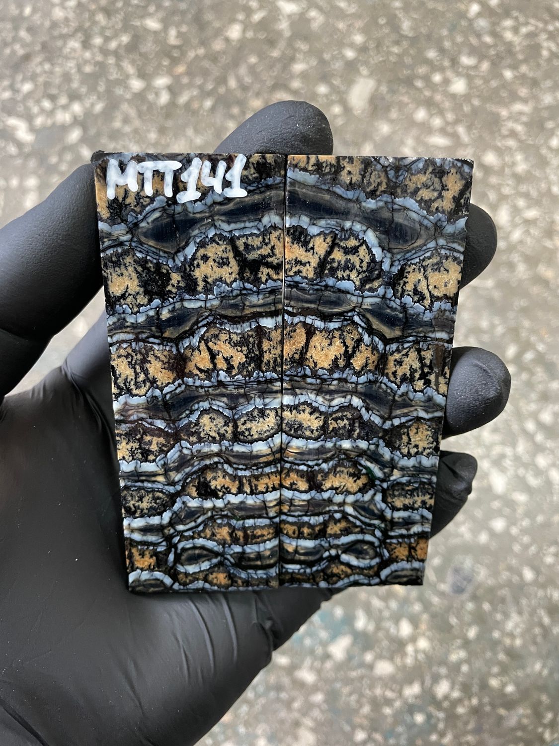 ​Mammoth tooth knife scales for pocket knifehandle 3.77-1.41-0.27 inch MTT141