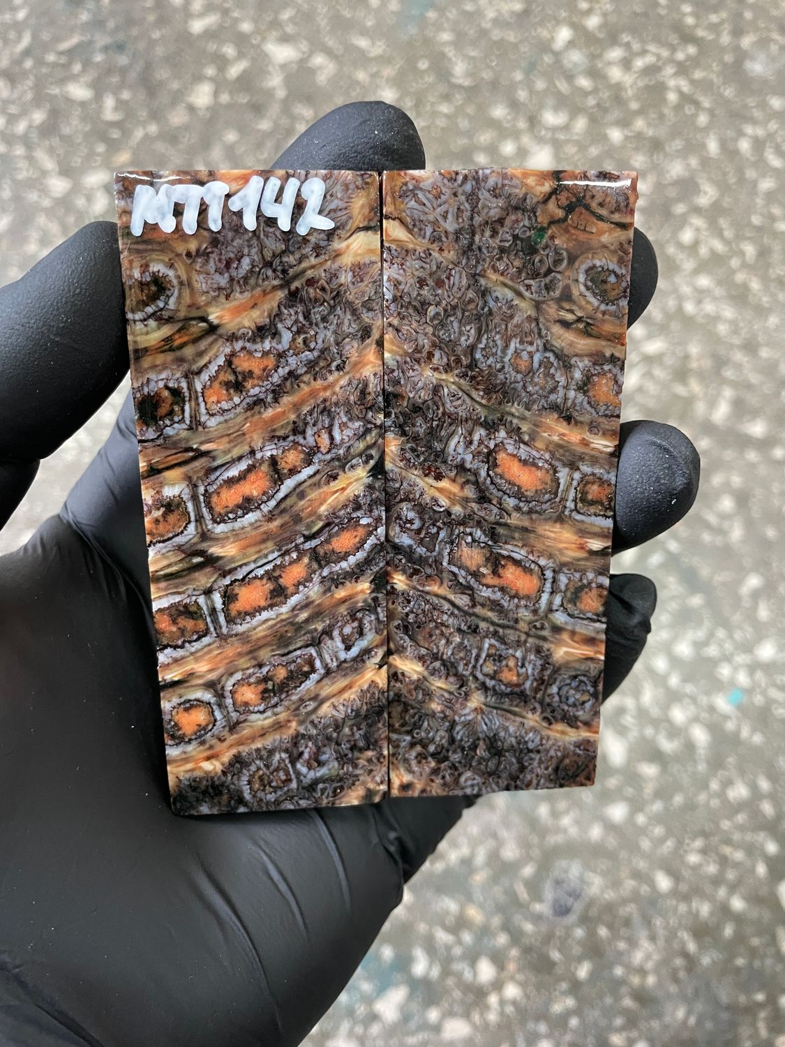 ​Mammoth tooth knife scales for pocket knifehandle 3.77-1.41-0.31 inch MTT142