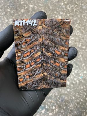 Stabilized mammoth tooth knife scales pair inch for pocket knife handle MTT142