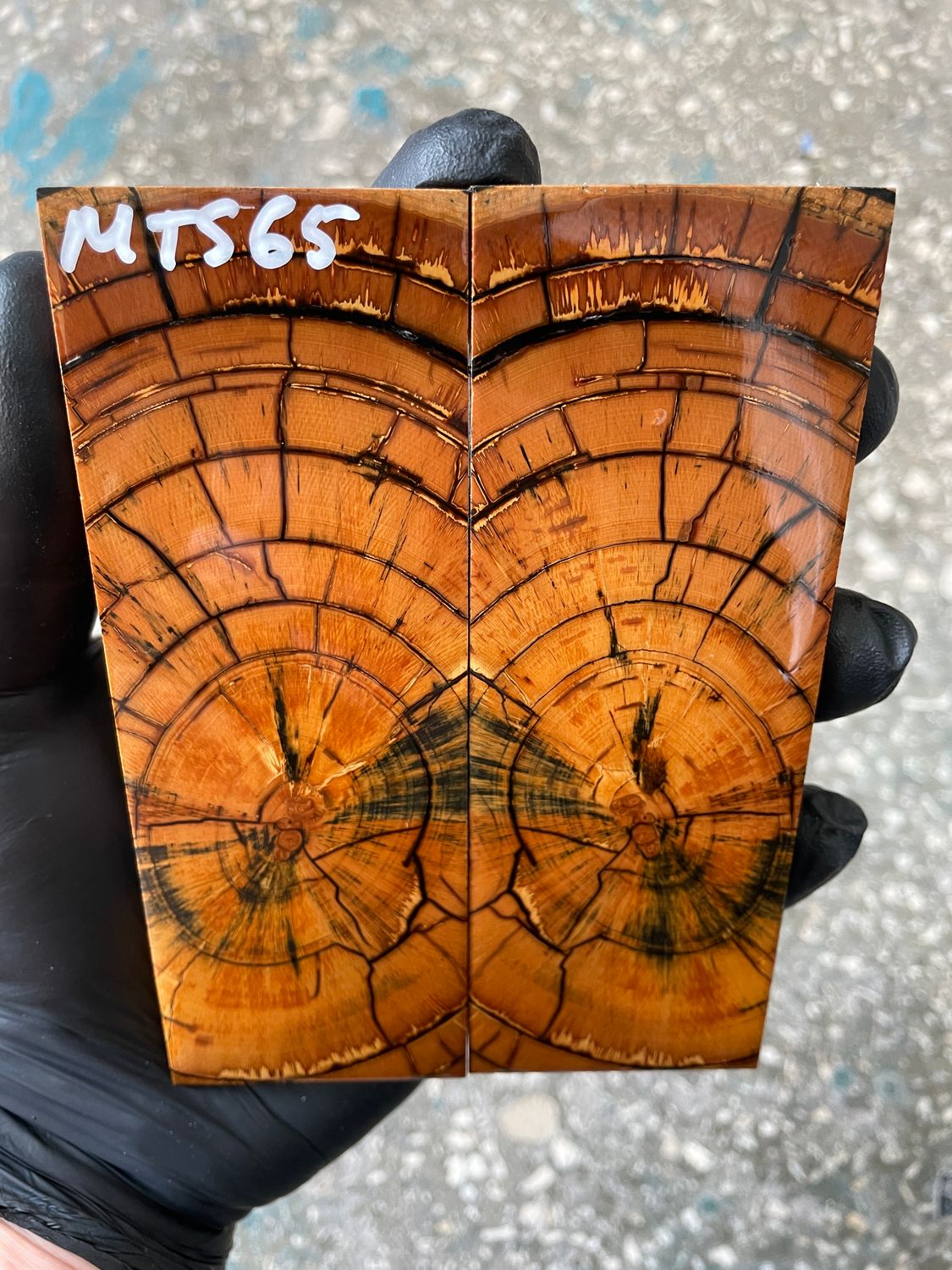 Mammoth tusk knife scales 5.03-1.85-0.39 inch MTS65