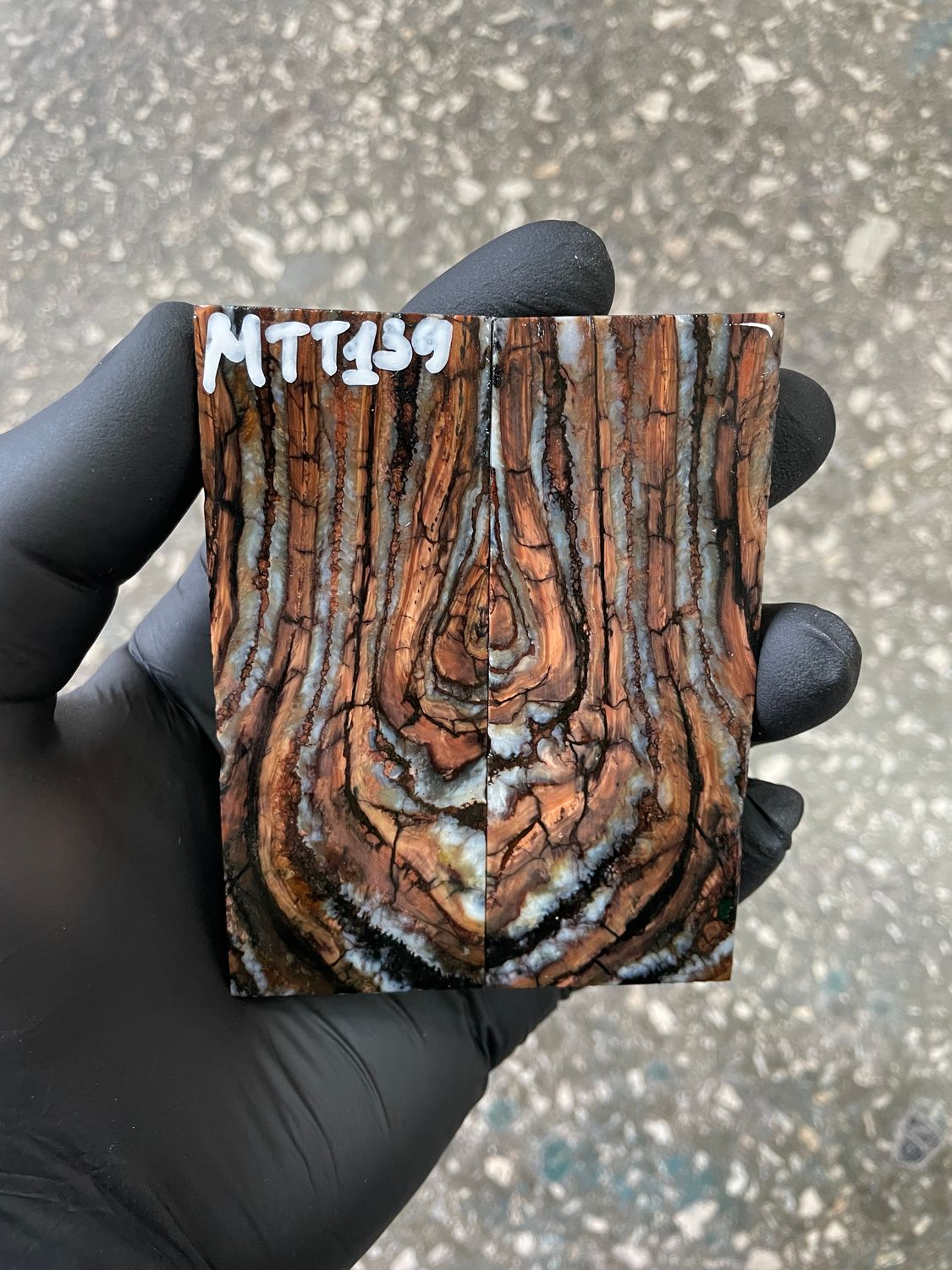 ​Mammoth tooth knife scales for pocket knifehandle 3.77-1.41-0.27 inch MTT139