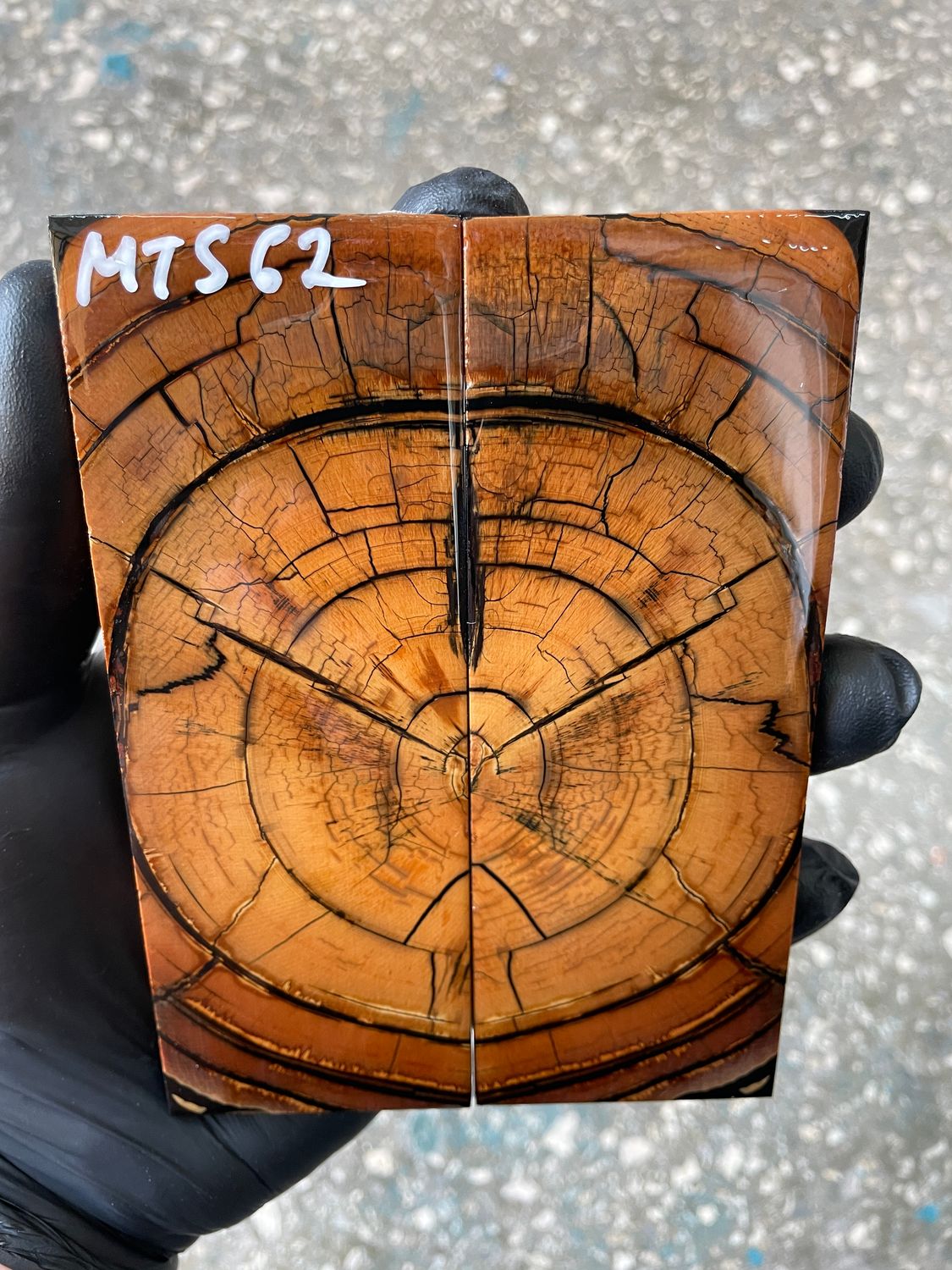 Mammoth tusk knife scales 5.11-1.85-0.39 inch MTS62