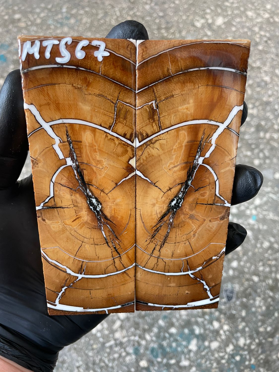 Mammoth tusk knife scales 5.19-1.81-0.51 inch MTS67