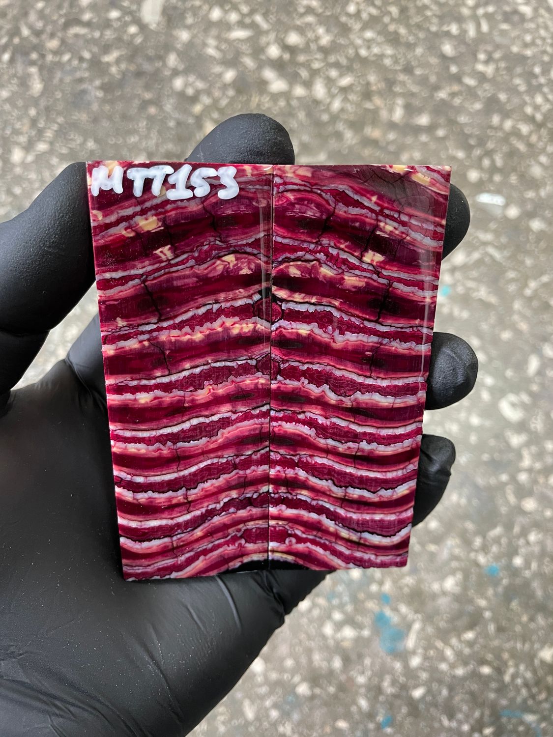 ​Mammoth tooth knife scales for pocket knifehandle 3.77-1.37-0.27 inch MTT153