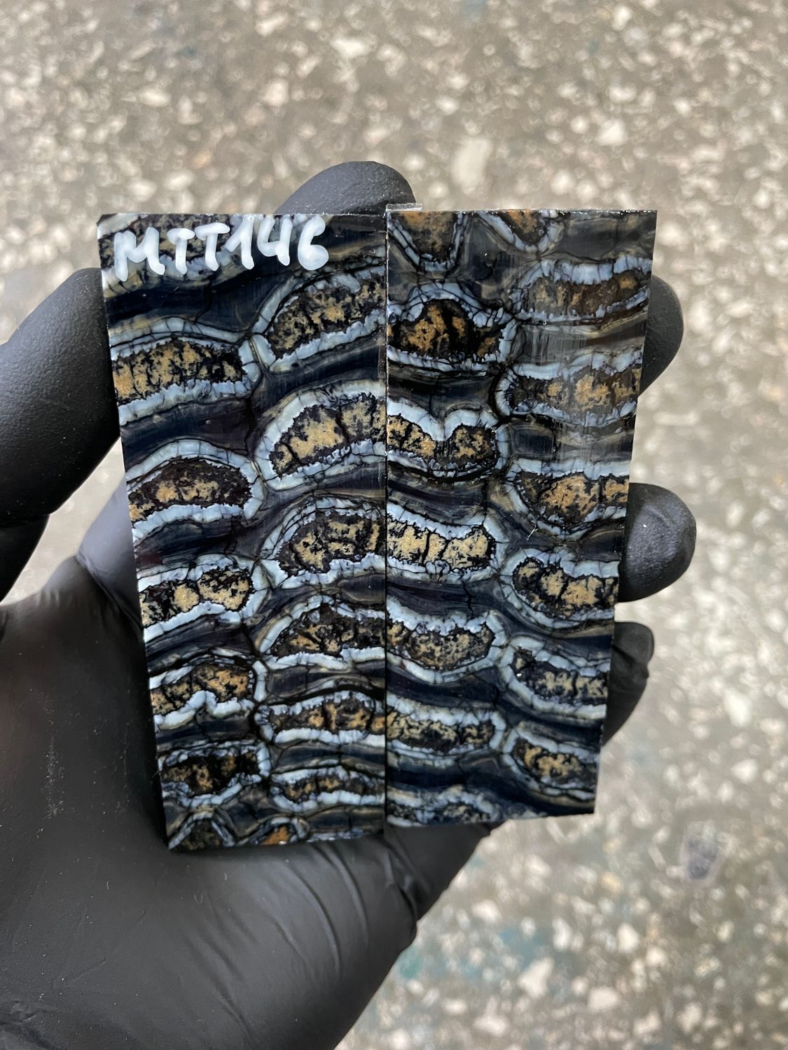 ​Mammoth tooth knife scales for pocket knifehandle 3.77-1.37-0.23 inch MTT146