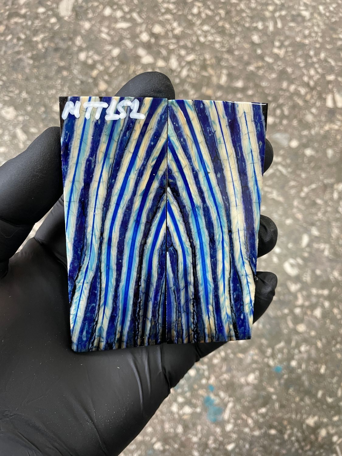 ​Mammoth tooth knife scales for pocket knifehandle 3.77-1.45-0.27 inch MTT152