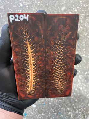 pinecone resin knife scales pair handle material P204