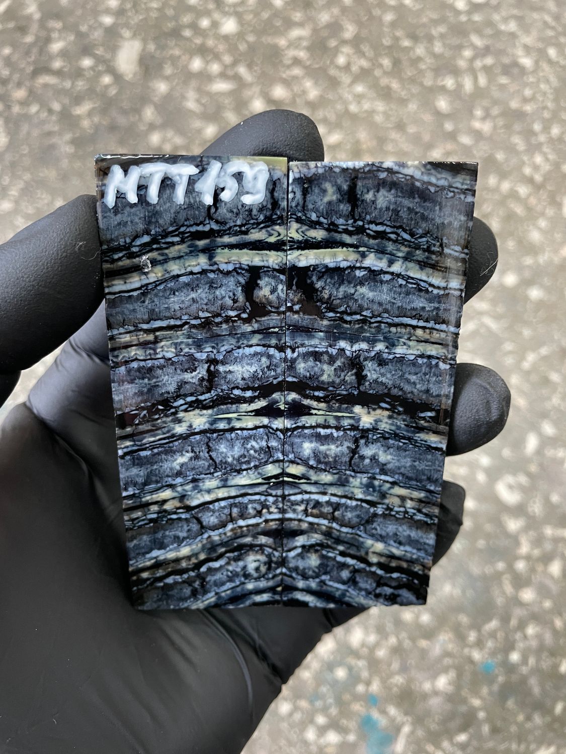 Stabilized mammoth tooth knife scales pair inch for pocket knife handle MTT159