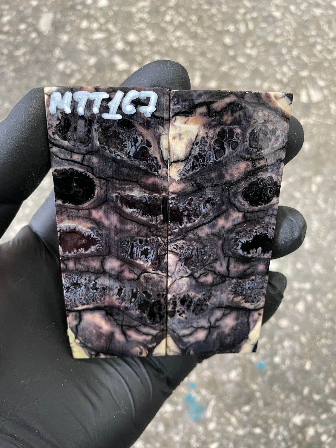 ​Mammoth tooth knife scales for pocket knifehandl 3.74-1.45-0.35 inch MTT167