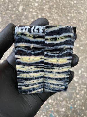 Stabilized mammoth tooth knife scales pair inch for pocket knife handle MTT168