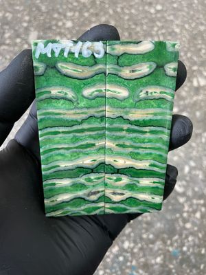 Stabilized mammoth tooth knife scales pair inch for pocket knife handle MTT163