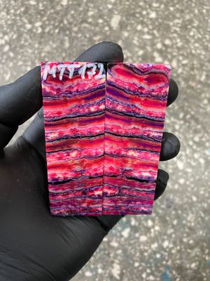 Stabilized mammoth tooth knife scales pair inch for pocket knife handle MTT172