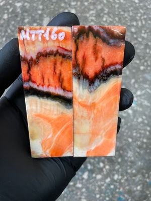 Stabilized mammoth tooth knife scales pair inch for pocket knife handle MTT160