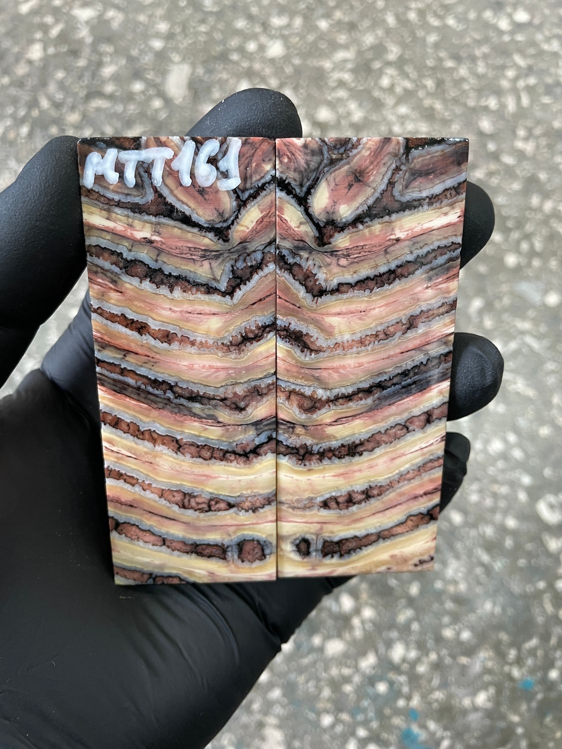 ​Mammoth tooth knife scales for pocket knifehandl 3.66-1.41-0.31 inch MTT161