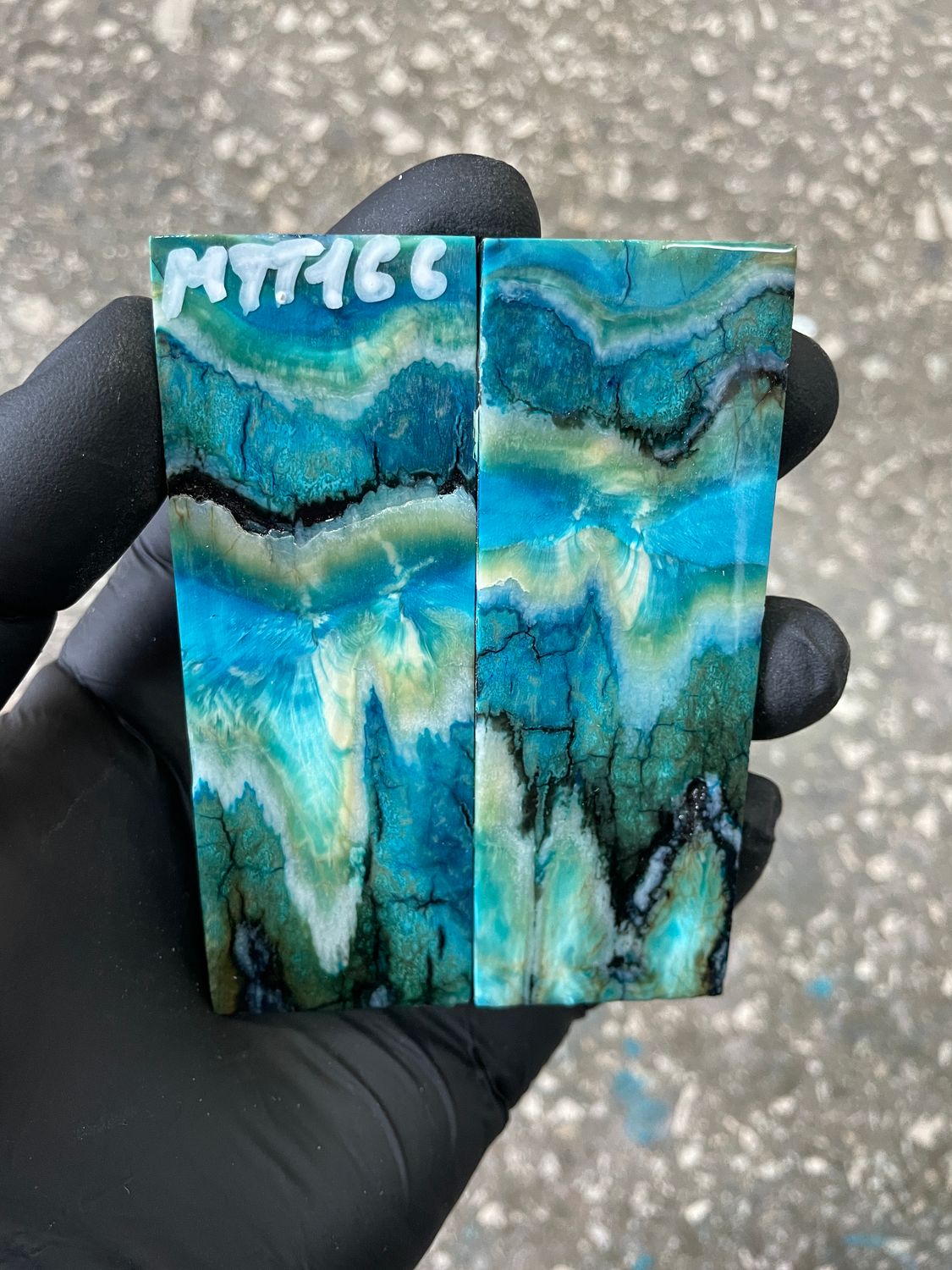 ​Mammoth tooth knife scales for pocket knifehandl 3.62-1.33-0.31 inch MTT166