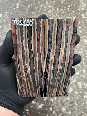 mammoth tooth stabilized knife handle scales pair TOS135