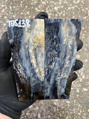 mammoth tooth stabilized knife handle scales pair TOS163