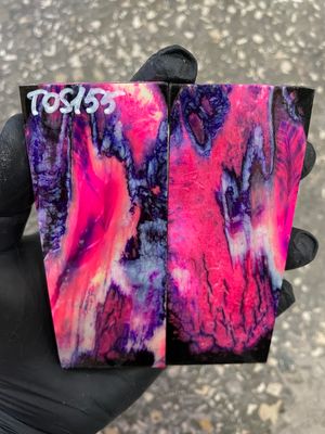 mammoth tooth stabilized knife handle scales pair TOS155